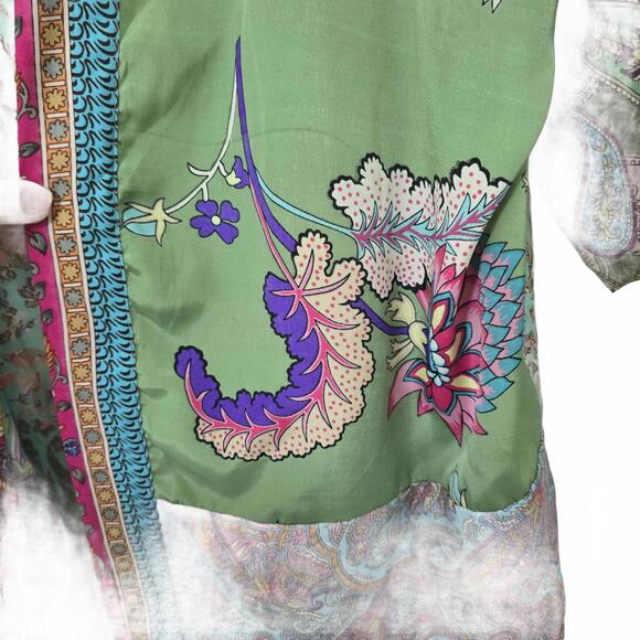 KARMA HIGHWAY  - Short Kimono, Green, Pink, O/S - Picture 5 of 6